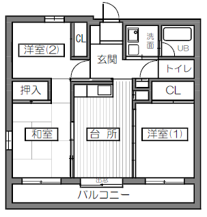 新黒田住宅間取