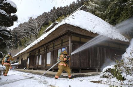 三森家住宅消火訓練