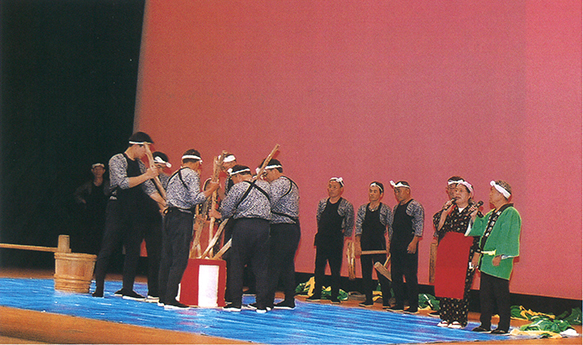 千本杵餅搗き