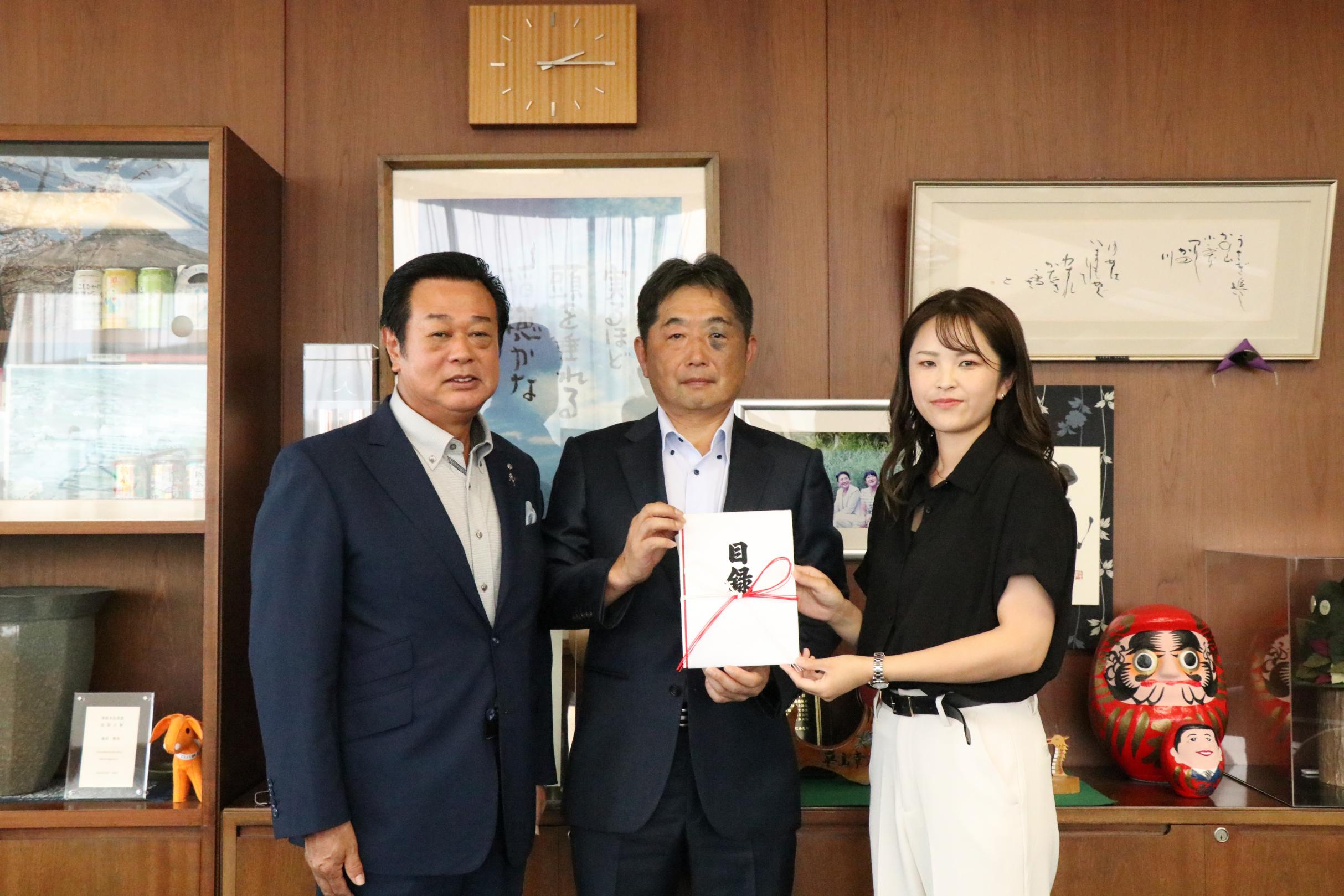 ワイルドボアーズ表敬訪問 ワイルドボアーズ表敬訪問