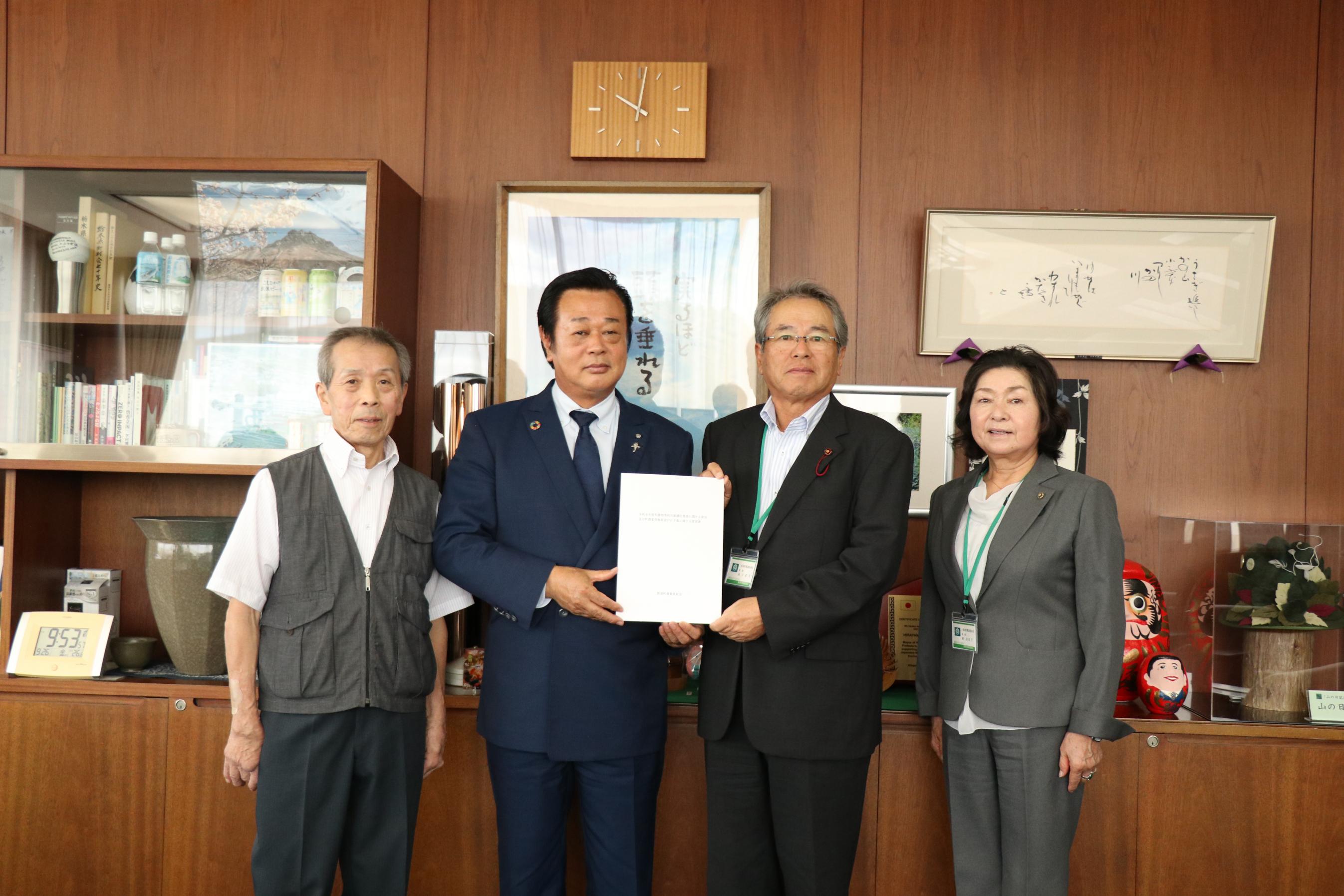 農業委員要望所提出 農業委員要望所提出