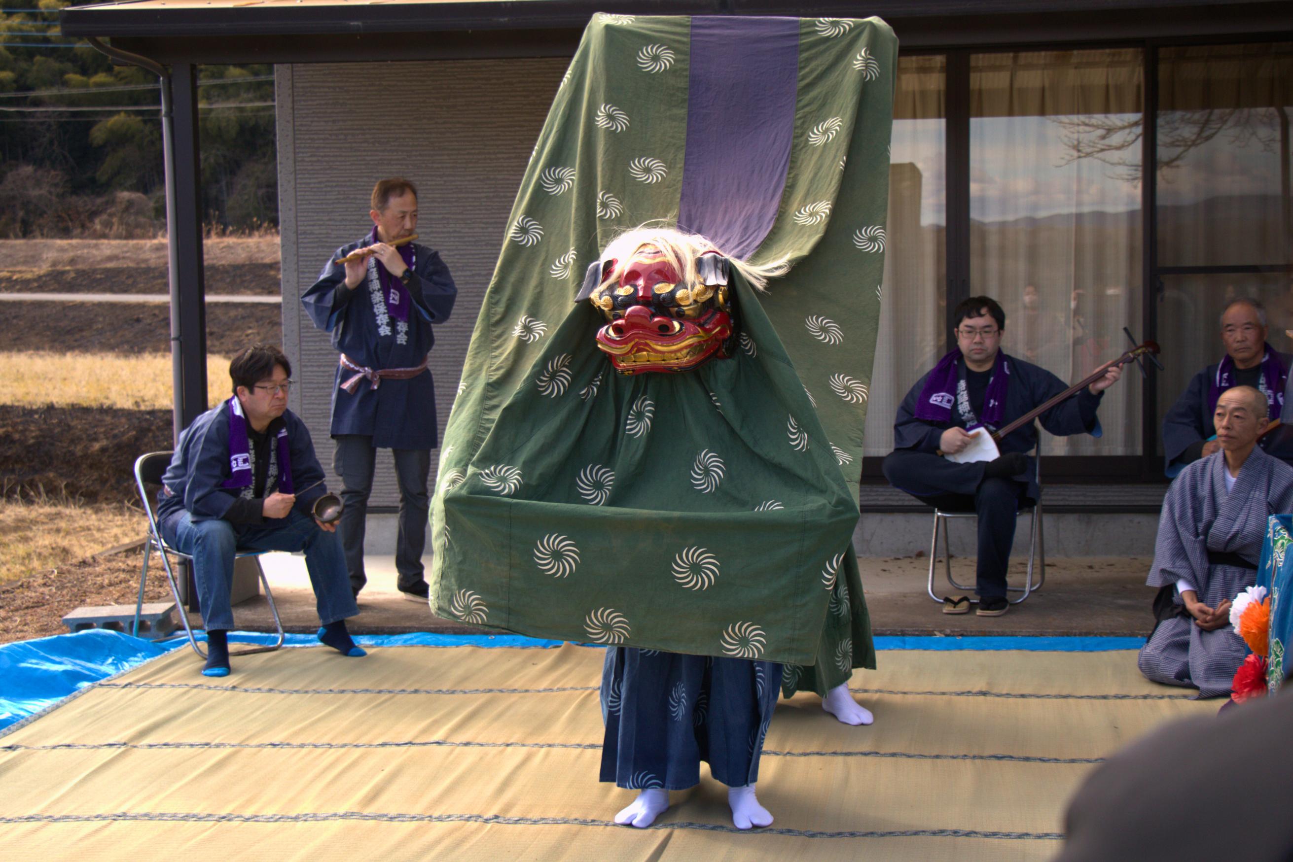 時庭地区の神楽の写真