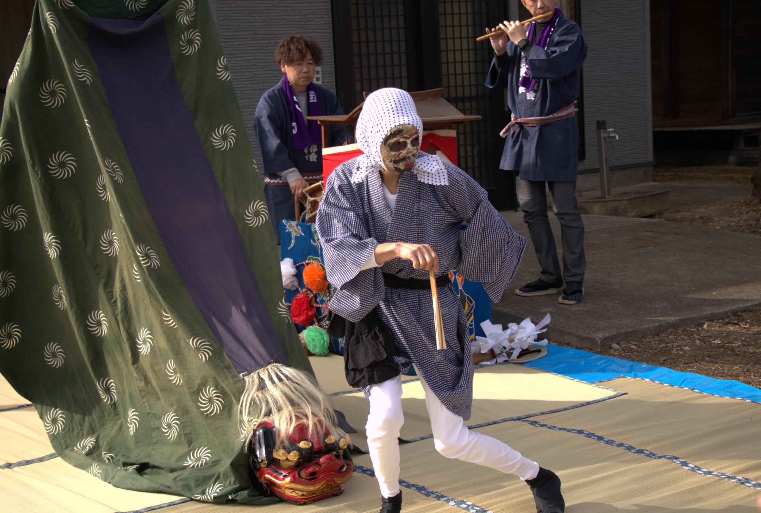 時庭地区の神楽の写真